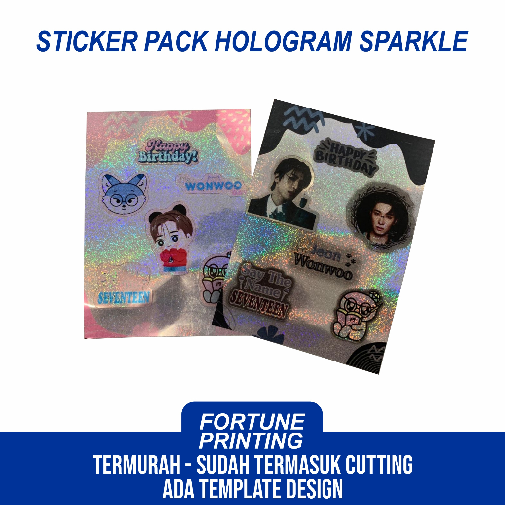 

Sticker Sheet Hologram SPARKLE A7 A6 A5