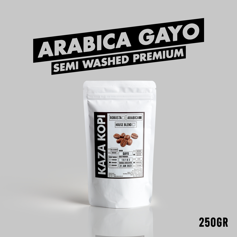 

Kopi Arabica Gayo Aceh Semi Washed Prosess