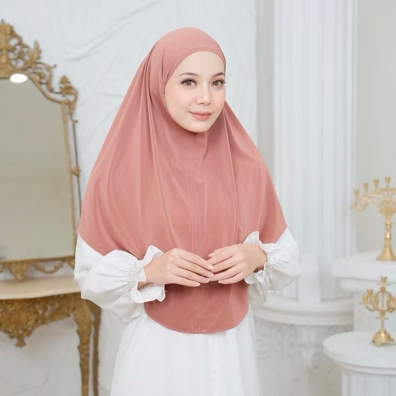 Hijab Bergo Malaysia Instan Jersey | Hijab Bergo Malay Jersey Premium | Hijab Malaysia