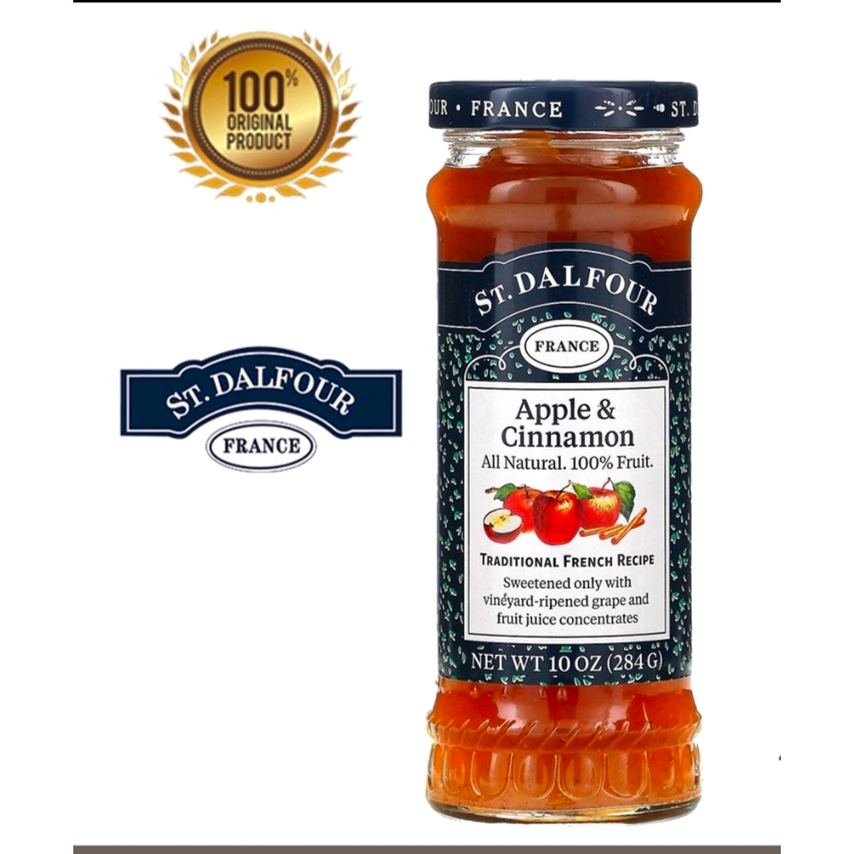 

Selai St. Dalfour rasa Apple & Cinnamon 284 Gram