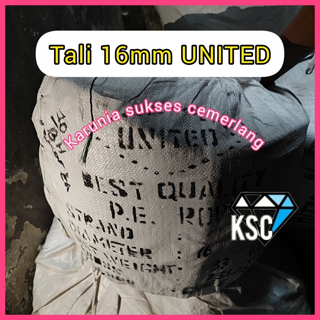 TALI UNITED 16MM 1 ROLL / TALI TAMBANG 16MM / TALI UNITED / TAMPAR 16MM / TALI KAPAL 16MM / TALI TAM