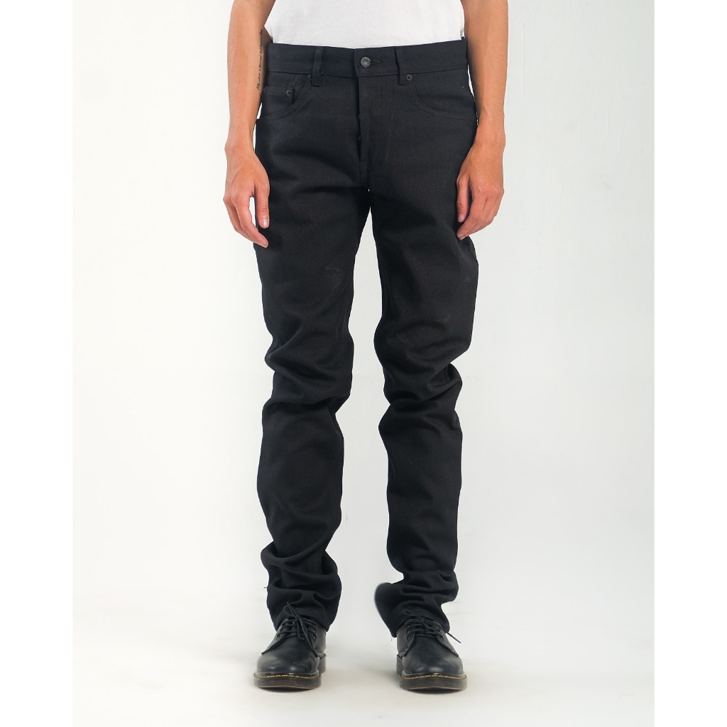 Pot Meets Pop - Pmp Denim Thaistick Black - Slim Fit - 13,75 Oz