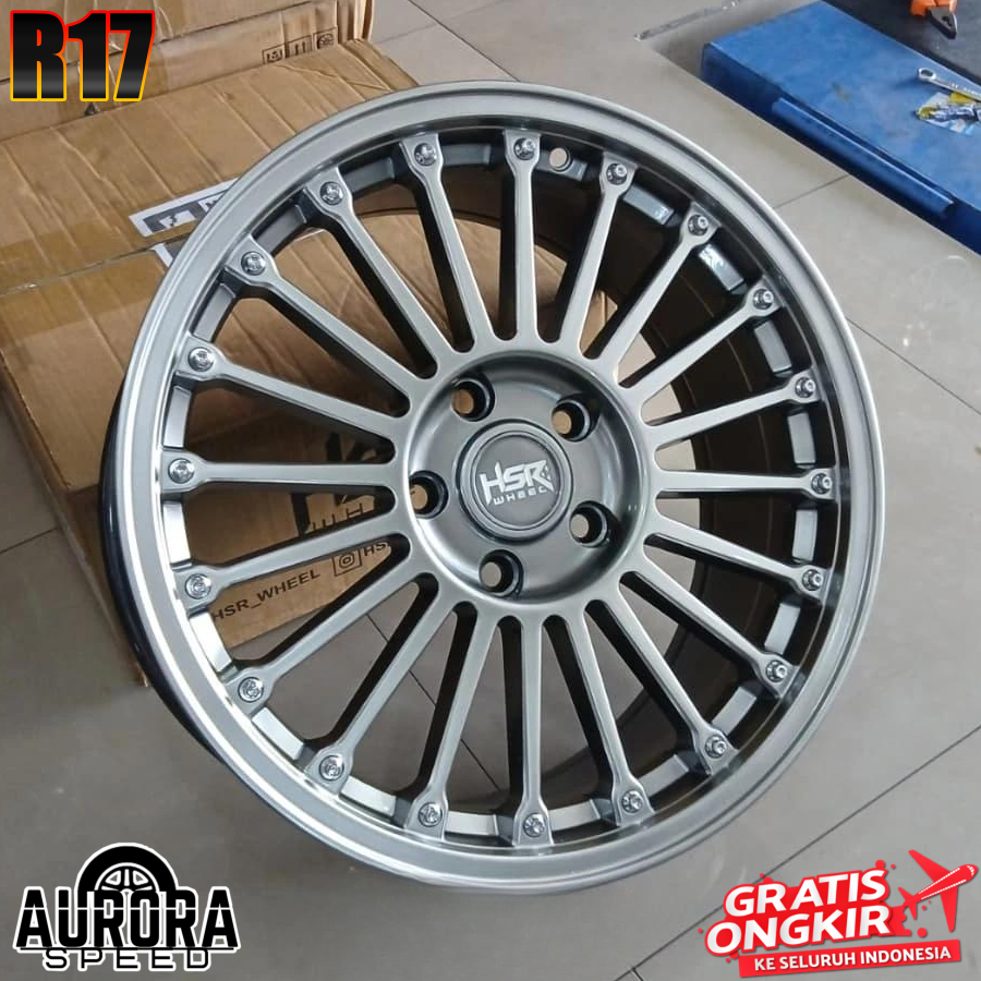 Velg jari jari ring 17 untuk mobil Xtrail Rush Xpander HRV Stream APV Terios Pelek HSR JJC R17