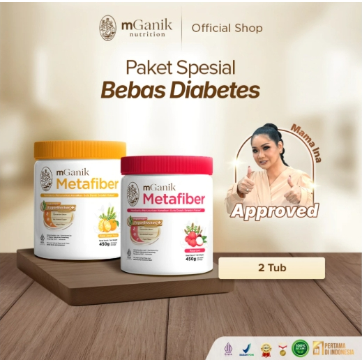 MGANIK METAFIBER Drink 252gr Serat Bebas Gula