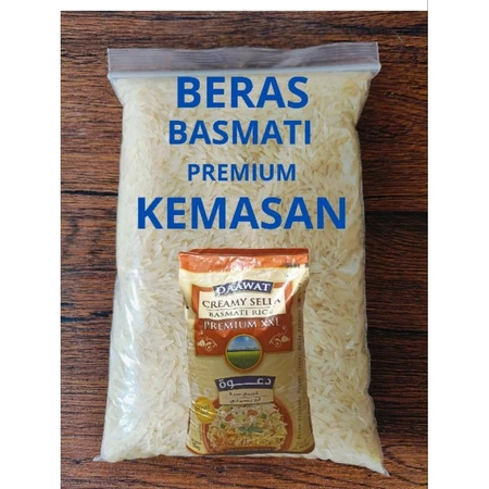 

Beras Basmati DAAWAT PREMIUM XXL Kemasan Repack 2kg Basmati Rice