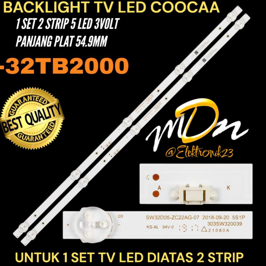 BACKLIGHT TV LED COOCAA 32 INCH 32TB2000 BACKLIGHT TV LED COOCAA