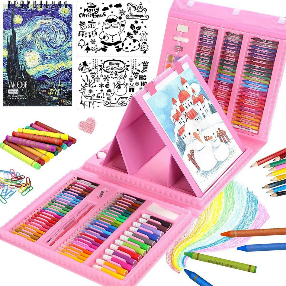 

Set Gambar 208 Pcs Crayon Spidol Warna Pensil Warna Oil Pastel Dalam Kotak