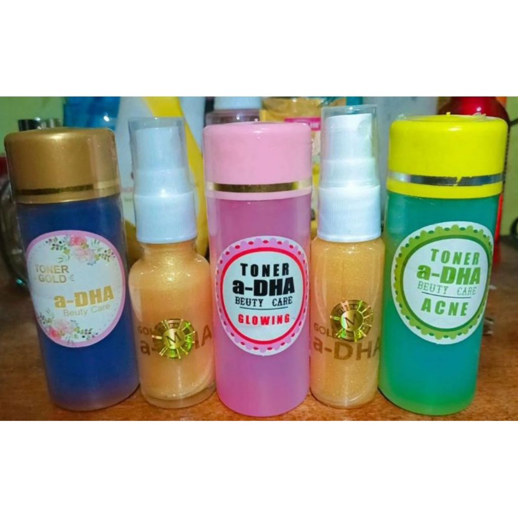 PAKET BUNDLING TONER&SERUM ADHA |2IN1 SERUM TONER ADHA