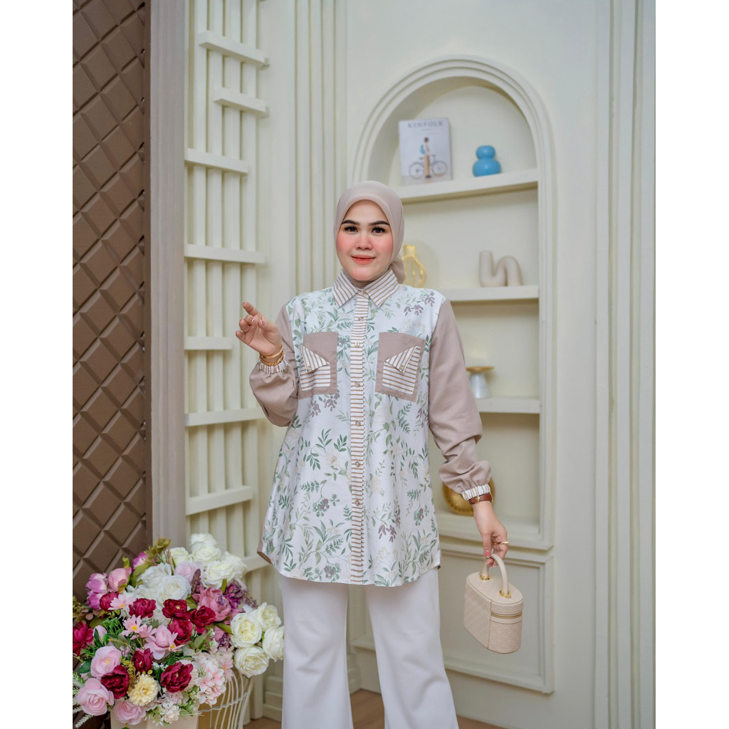 Tunik Katun jepang Ori premium by Rubama  Busui Simple Nyaman