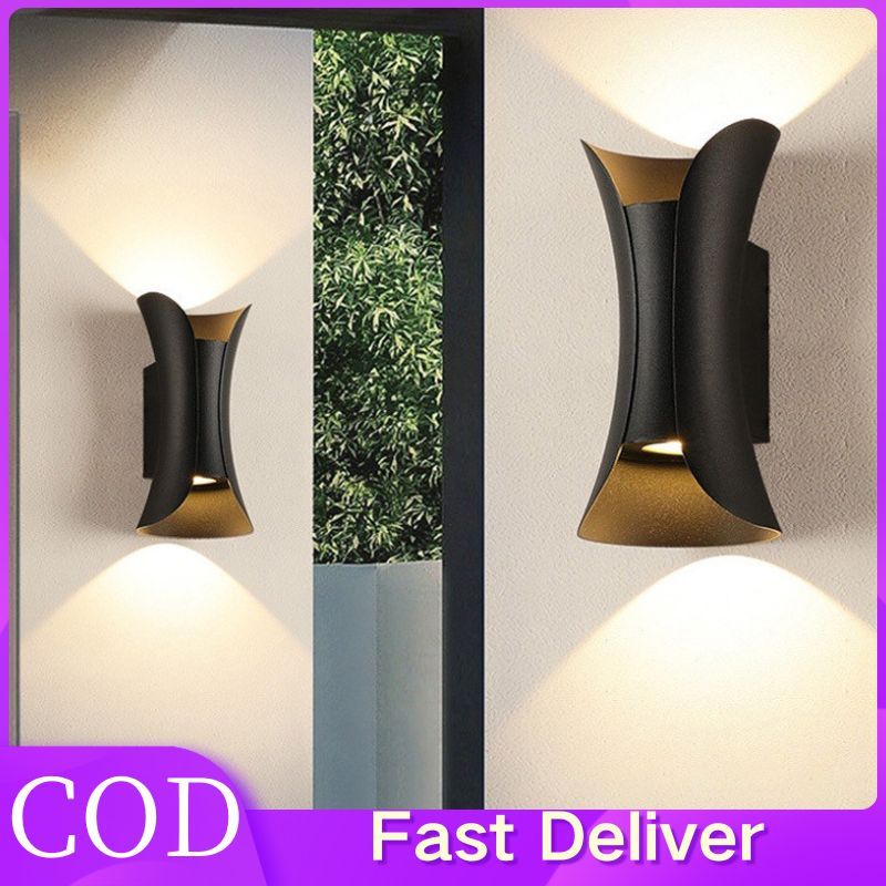 Lampu dinding bambu hiasan luaran taman dalaman teras tiang LED 10W 6W koridor bilik tidur ruang tam