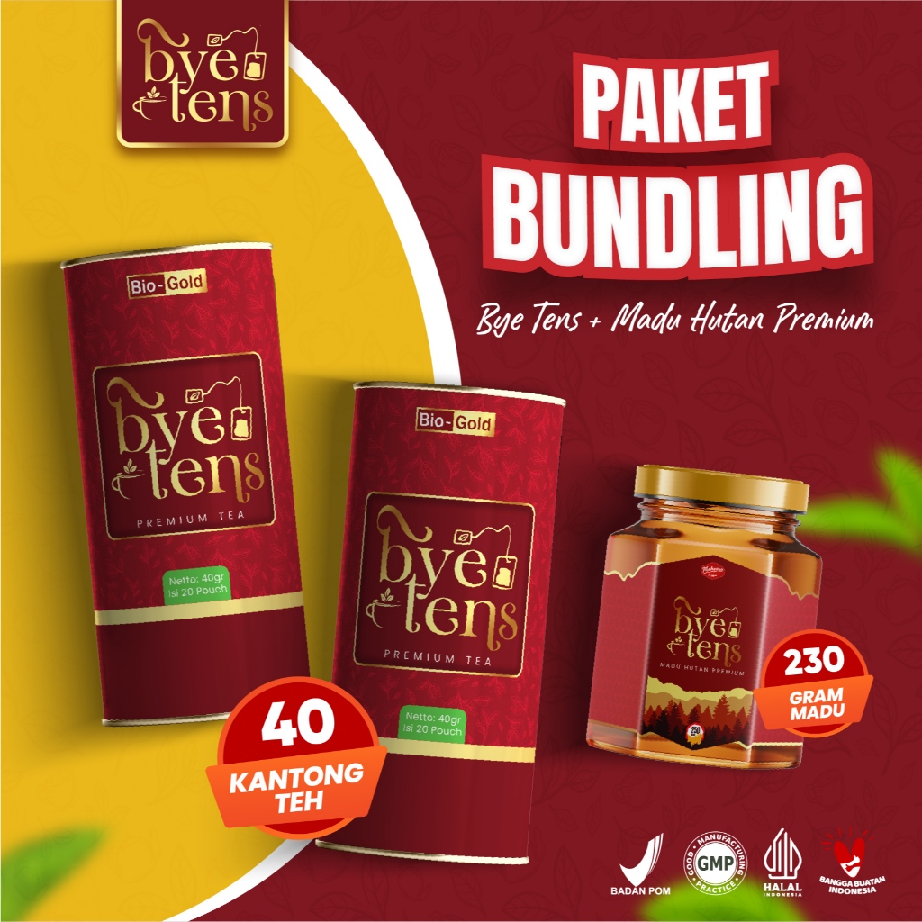 

Paket Bundling 2 Kaleng Teh Bye Tens + 1 Botol Madu Hutan Premium - Bantu Kontrol Tekanan Darah Tinggi Dan Hipertensi