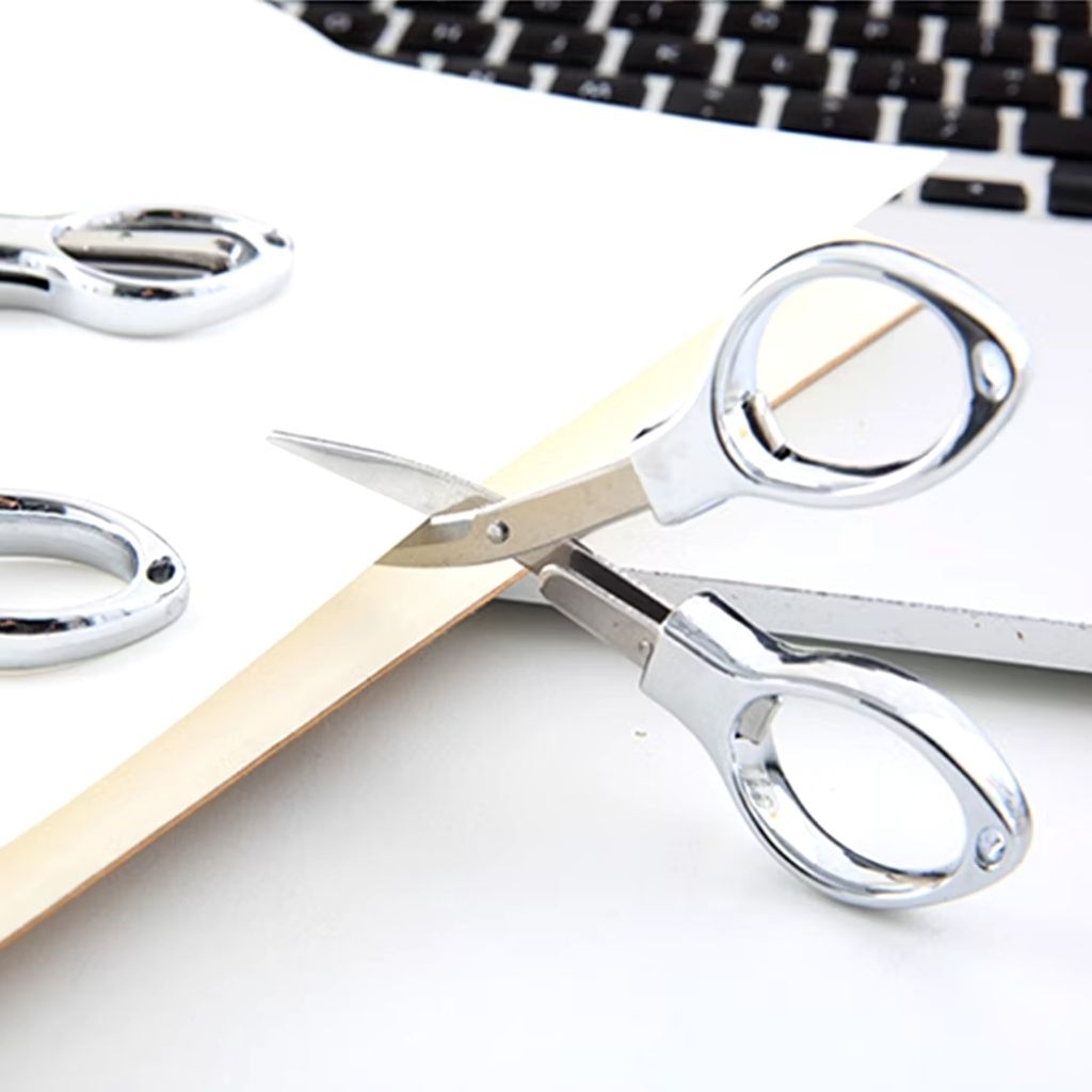 

Gunting Lipat Portable Stainless Gunting Travel Serbaguna Kacamata