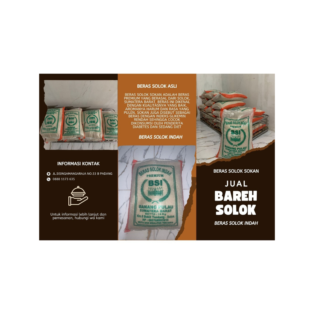 BERAS SOLOK INDAH 'SOKAN' ASLI