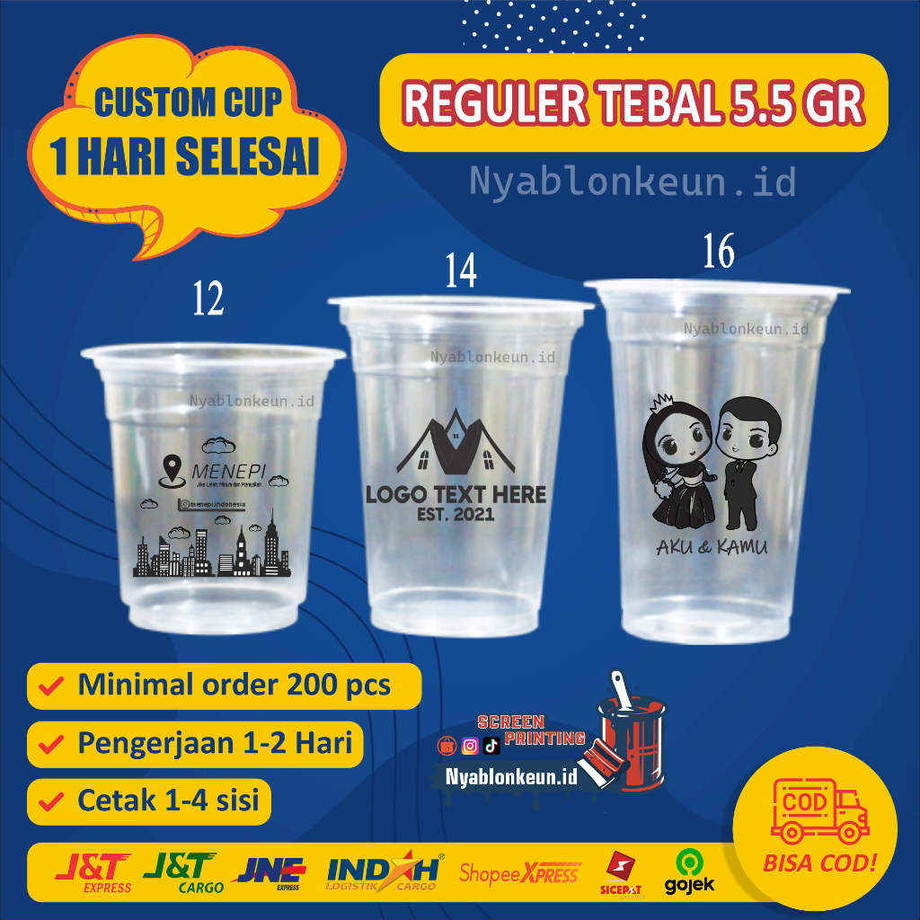 SABLON CUP DATAR 5.5 GR 12 - 14 - 16