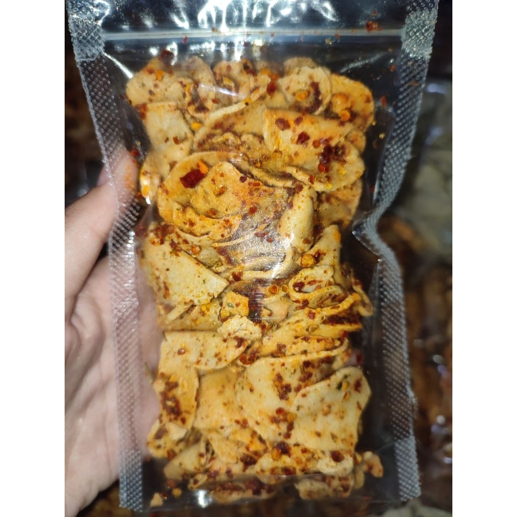 

Basreng kering pedas daun jeruk