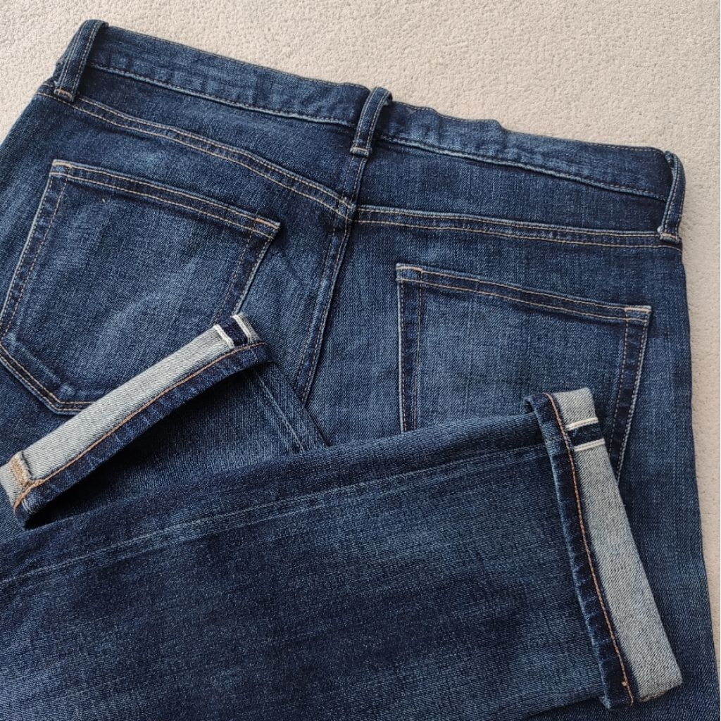 Uniqlo Selvedge Slim Fit Jeans Honeycomb Fade