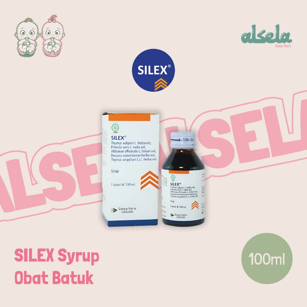 Silex 100ml Sirup Obat Herbal Redakan Batuk Berdahak Pilek Melegakan Pernapasan untuk Anak & Dewasa