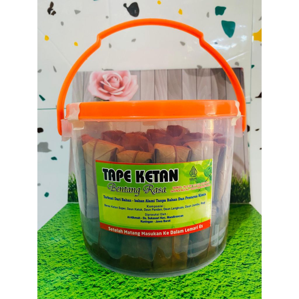 

Tape ketan putih khas kuningan isi 50 pcs.