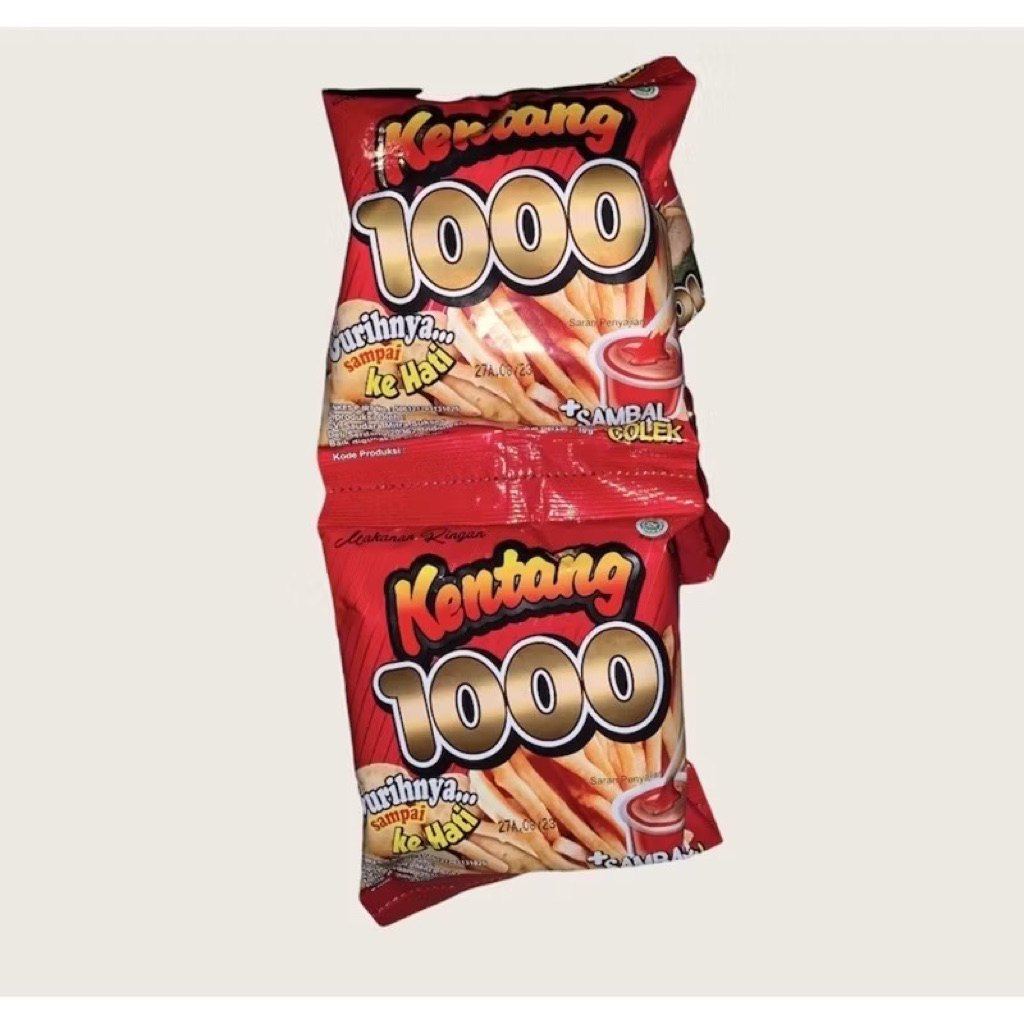 

(1 DUS ISI 6 RENCENG) Kentang 1000 1 dus