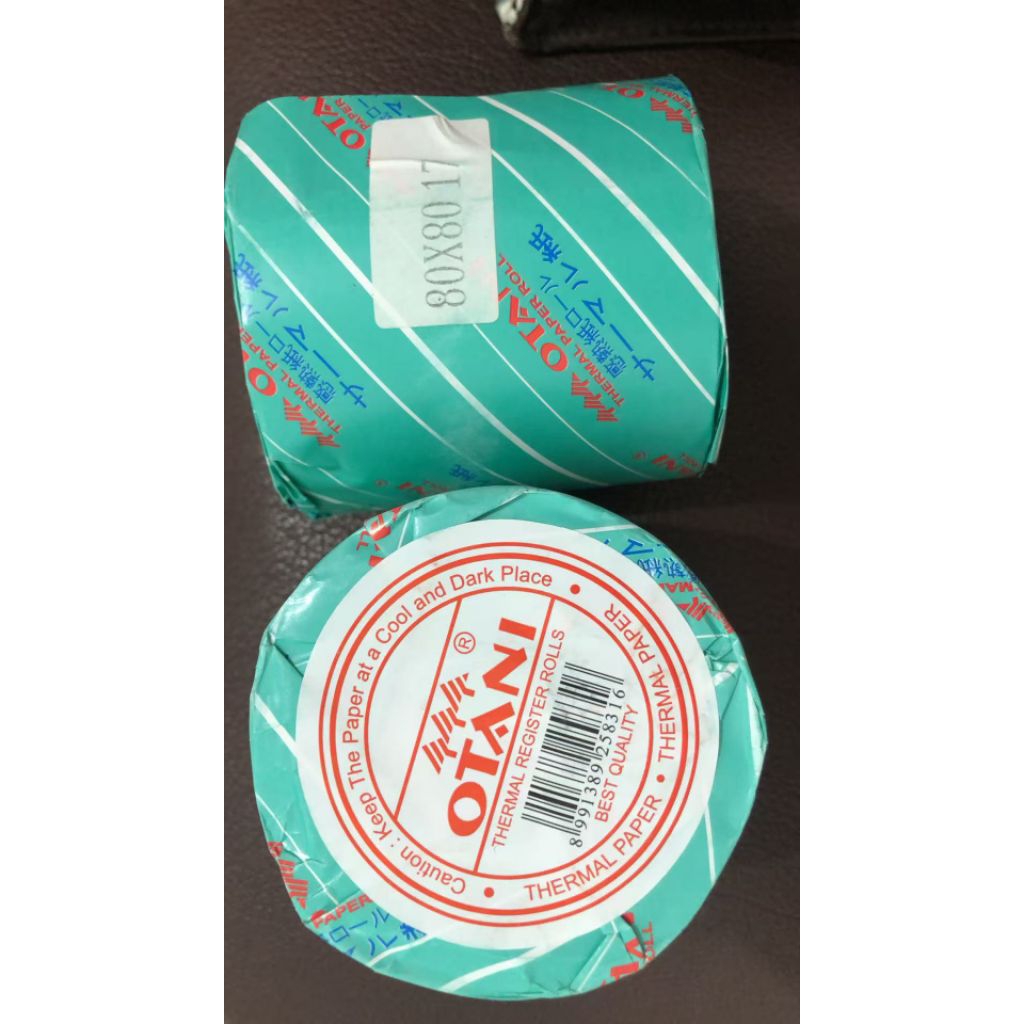 

Kertas Struk Kasir Thermal OTANI | Thermal Paper Roll 80x80 CORE 17