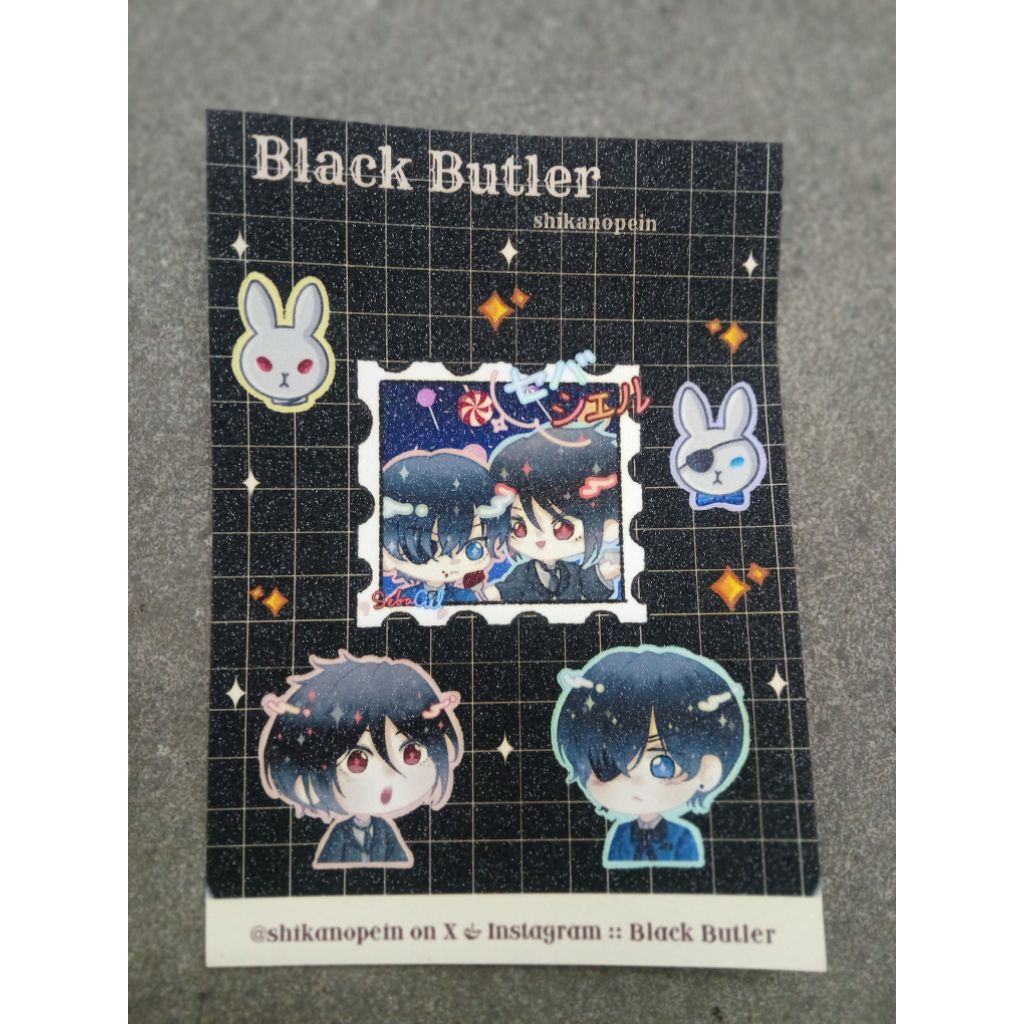 

Kuroshitsuji Black Butler Glitter Laminated Sticker Sheet A6