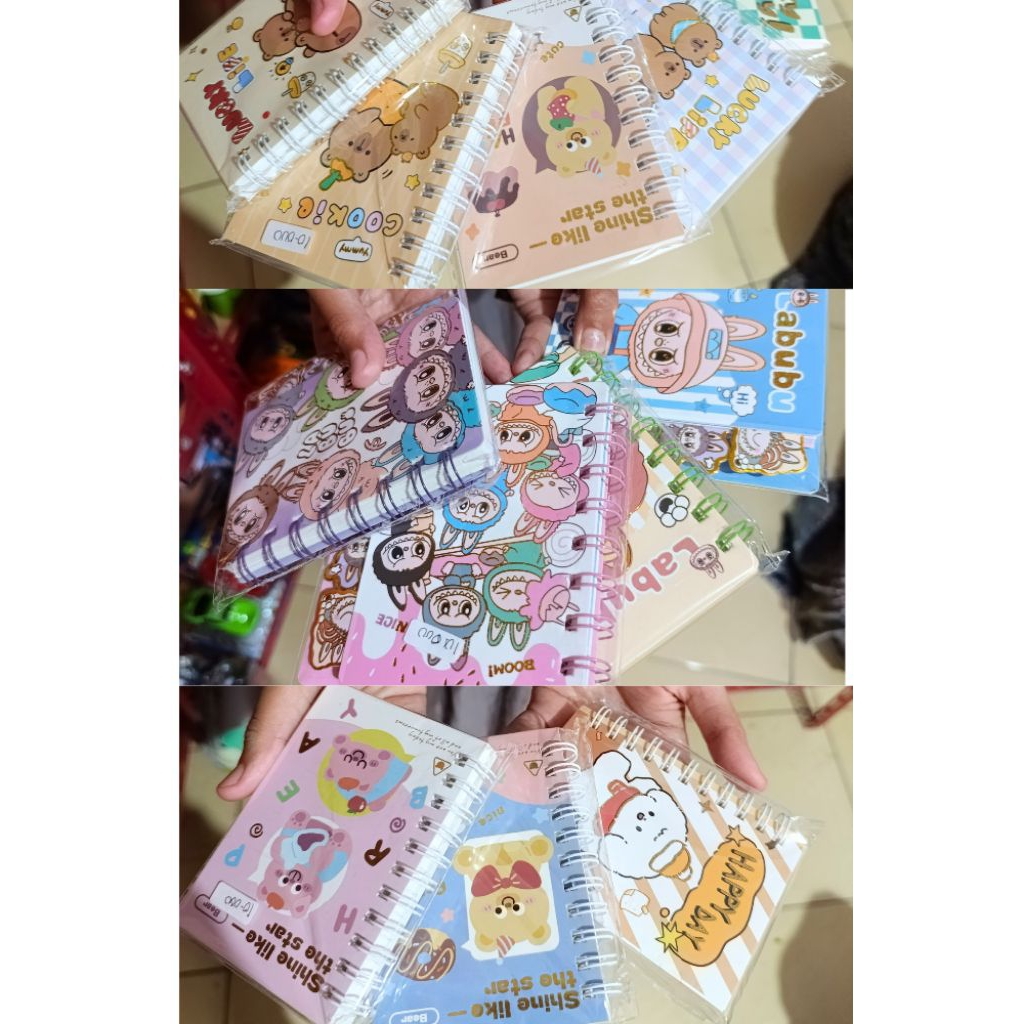 

Notebook/jurnal mini lucu karakter murah