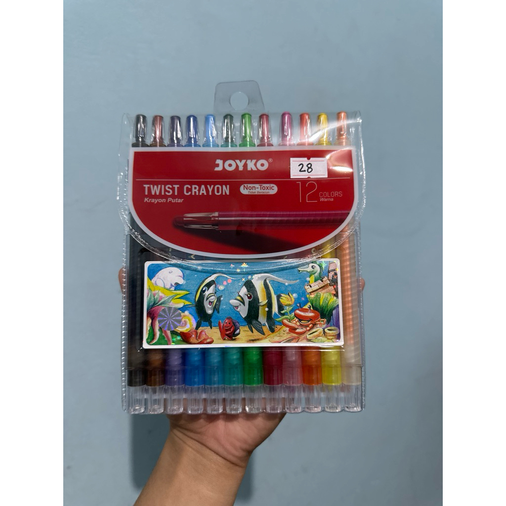 

Crayon Putar Joyko 12 Warna