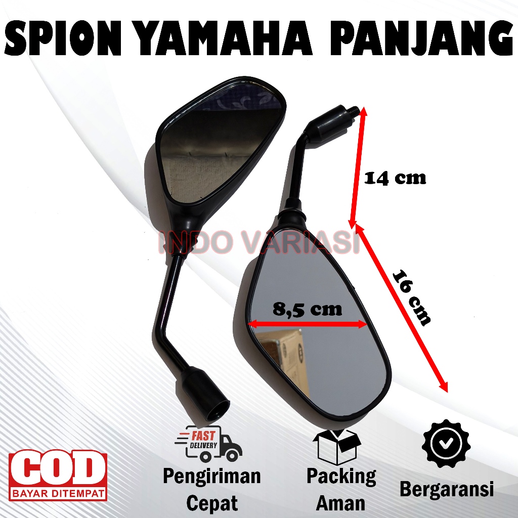 Spion Variasi Yamaha Rx King Kaca Tangkai Panjang