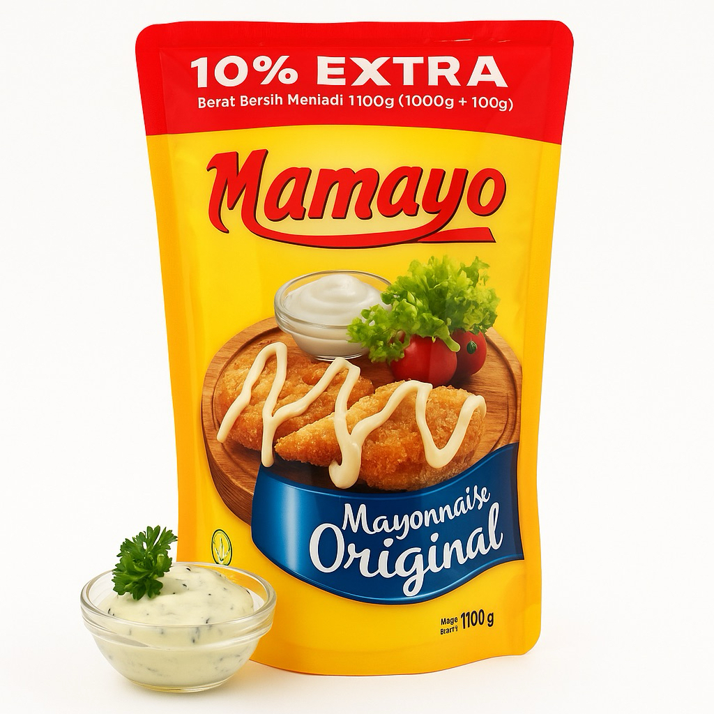 

Mamayo Mayonaise Original 1kg - Tekstur Lembut, Rasa Lezat, Isi Lebih Banyak
