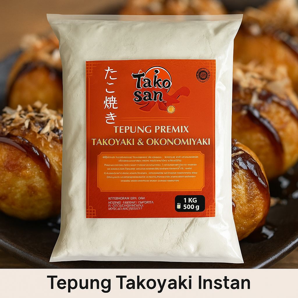 

Tepung Takoyaki Instan 1kg halal siap masak