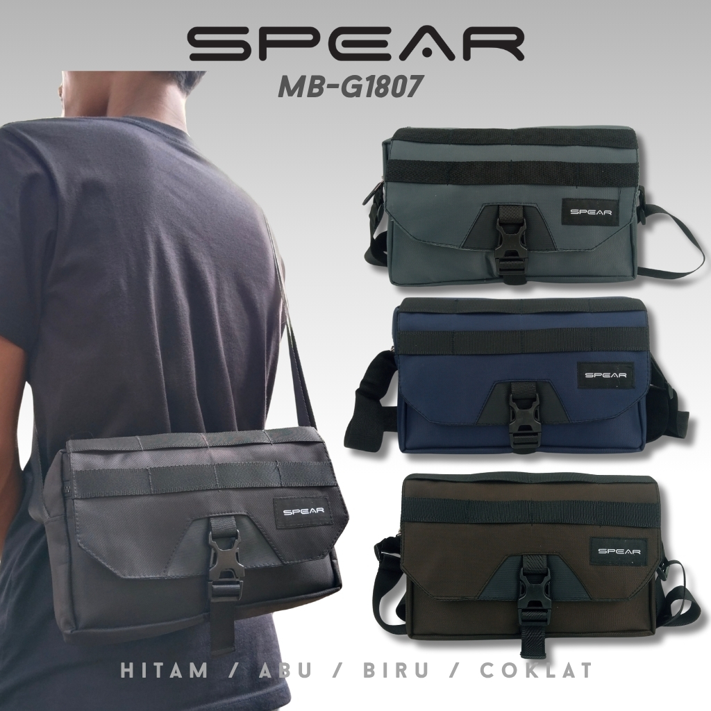 SPEAR SKU 3 - Tas Massanger BRANDED Selempang Slingbag Sling bag BRANDED Anti air Grosir Cuci Gudang