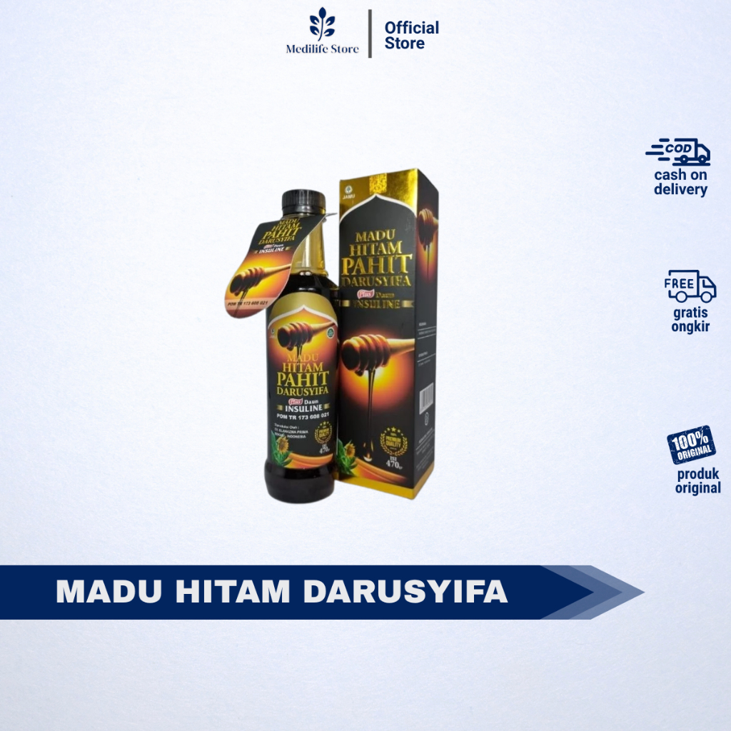 

MADU HERBAL DIABETES DARUSYIFA – madu hitam pahit + insulin + propolis | 470gr madu asli tanpa campuran | bantu atasi kencing manis | 100% original | bisa COD