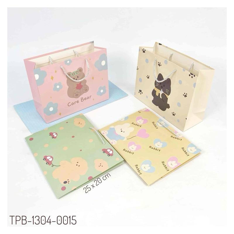 

TPB 1304-0015 - ISI 12 PAPERBAG LANDSCAPE UK 25.4X20X9.5 MTF ANIMAL COLOURFUL MIS