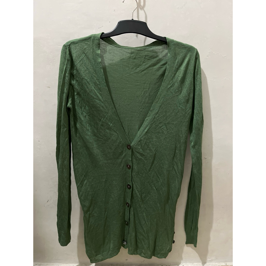 PRELOVED CARDIGAN HIJAU