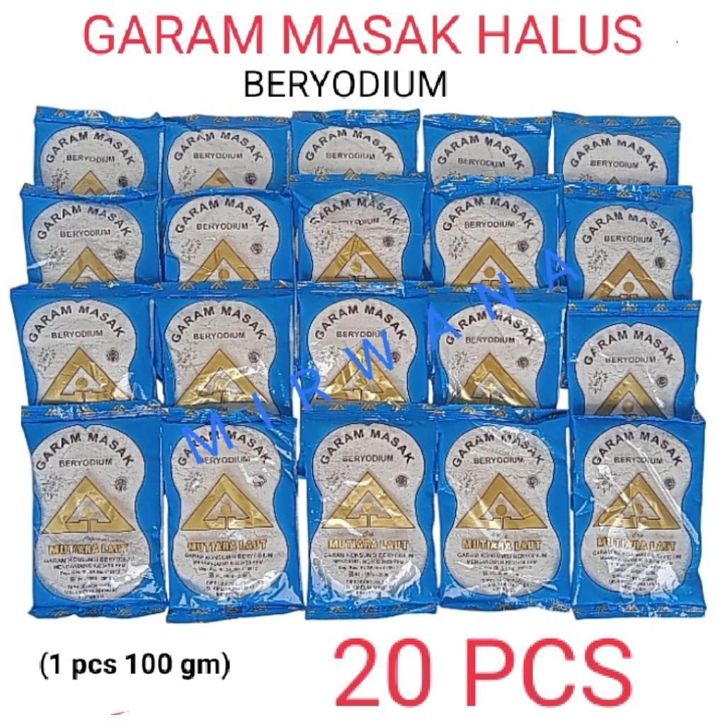 

(20pcs) garam dapur halus beryodium berkuwalitas
