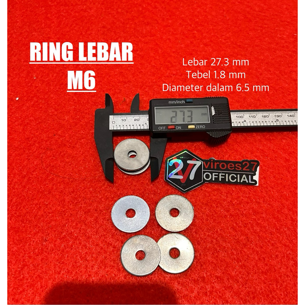 RING BAUT M6 / BAUT 10 lebar 27 mm