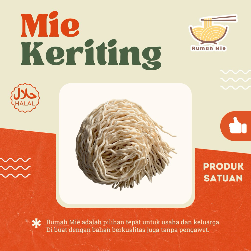 

Mie Keriting | Mie Pangsit | Mie ayam | Mie Telur | Mie Pangsit Halal (Produk Satuan)