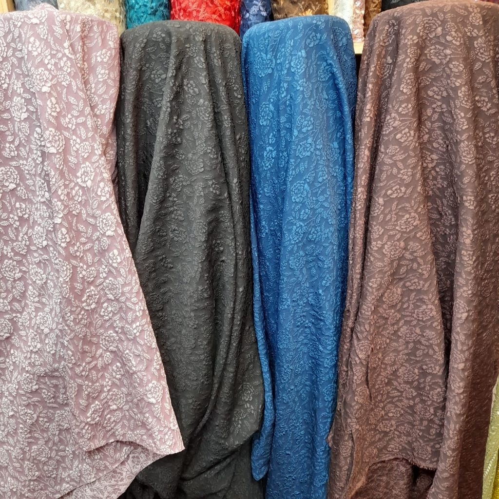 Bahan kain jaguar embos//embos premium