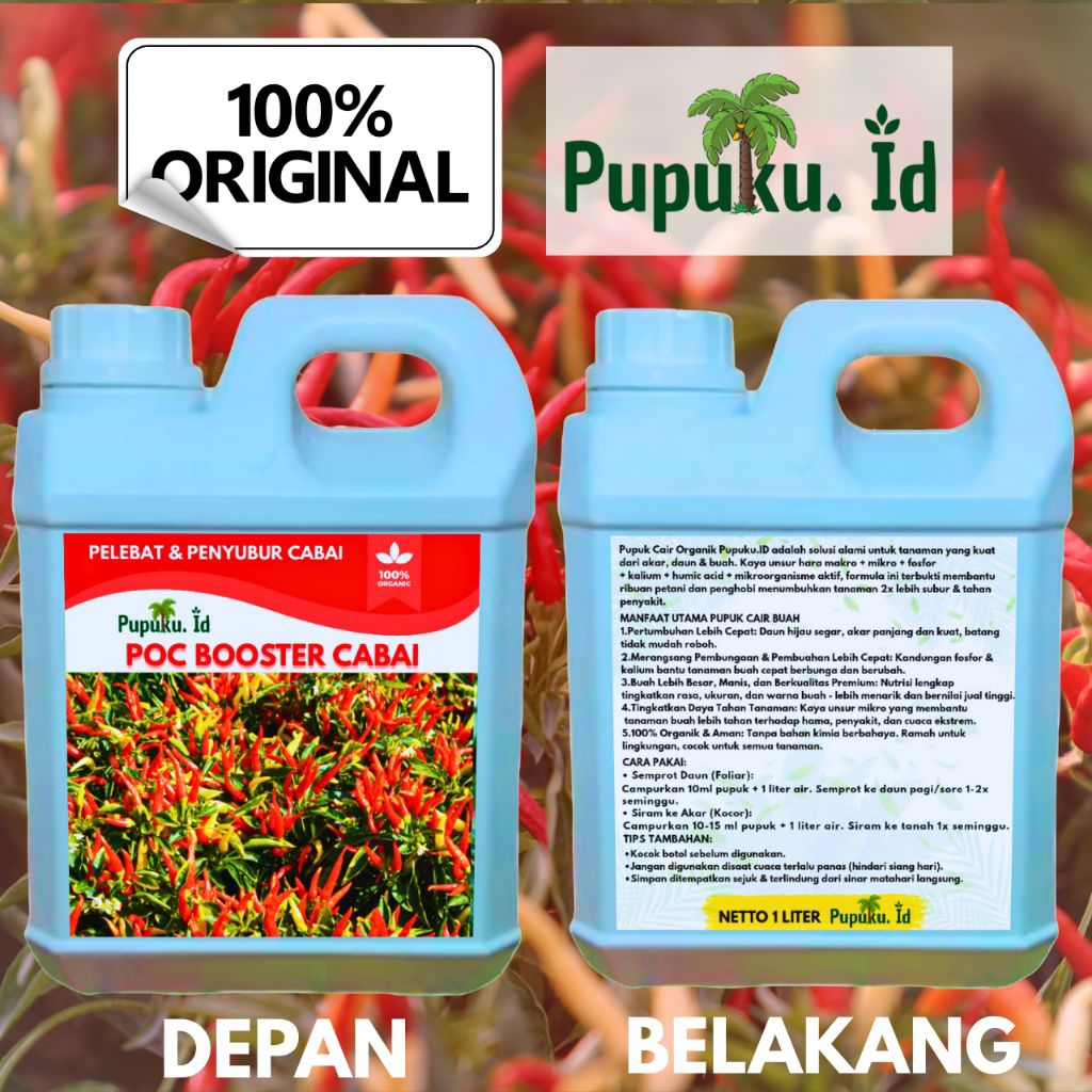 Shopritz Pupuk Booster Cabai Perangsang Bunga Dan Pelebat Buah Anti Rontok Pupuk Pertumbuhan Cabai