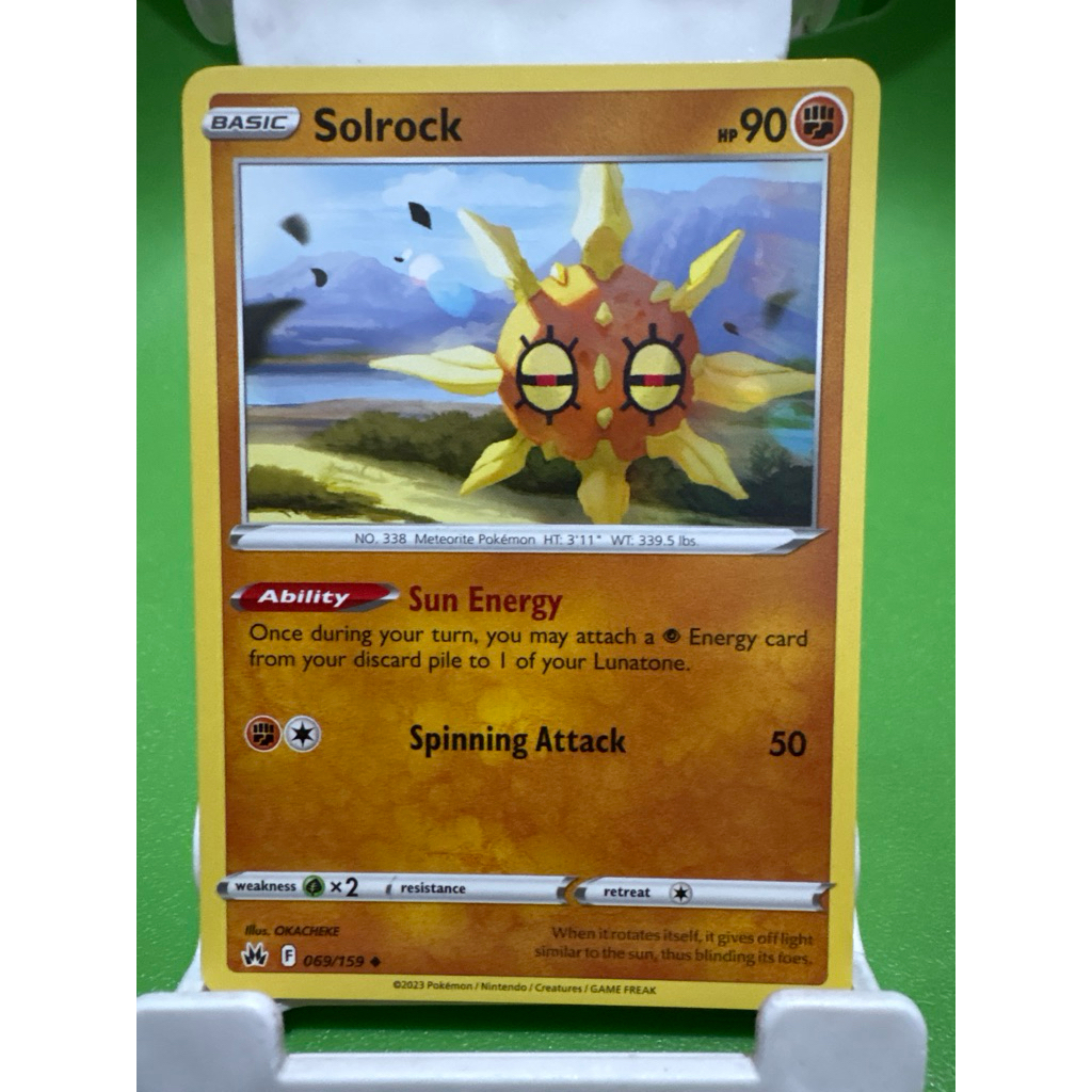 kartu pokemon original common solrock 069/159