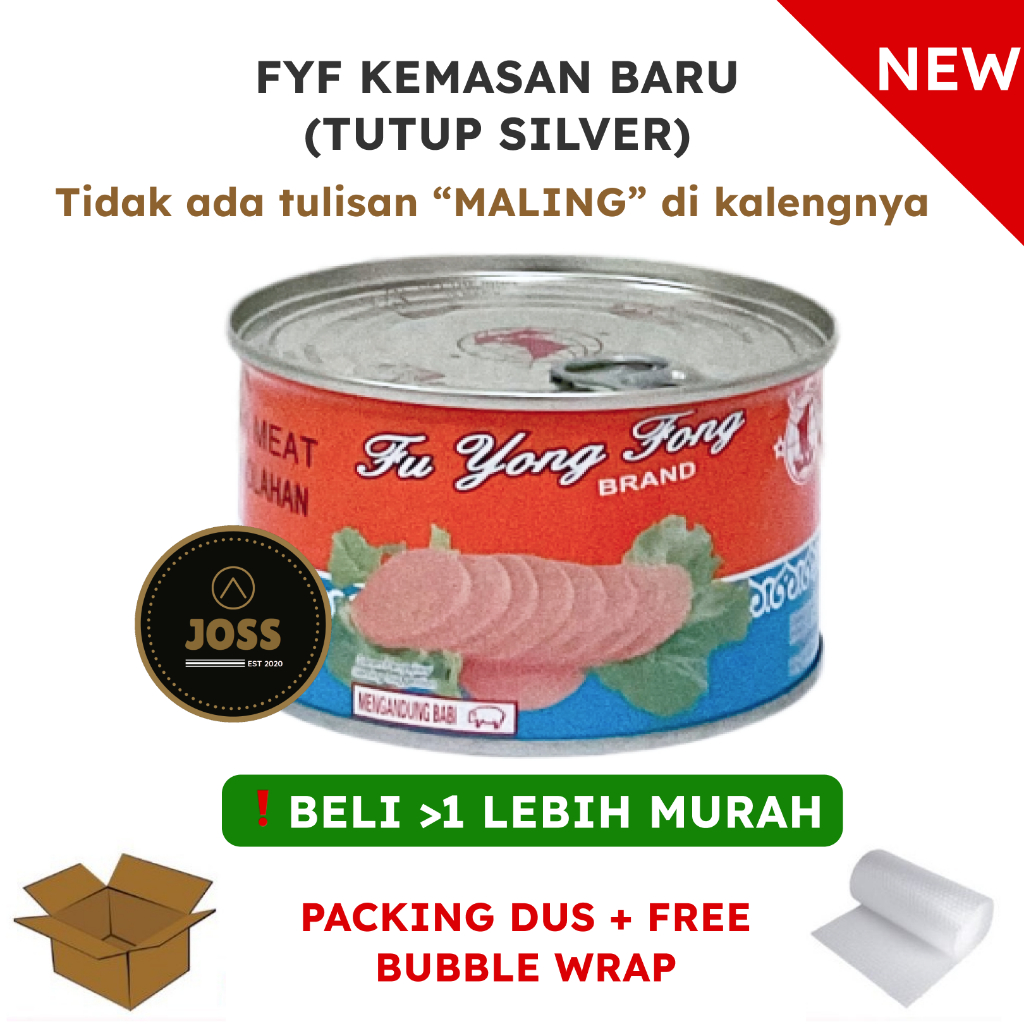 

Ham Maling FYF 397gr Kaleng Besar Original - NON HALAL / Ham FYF Pork Luncheon