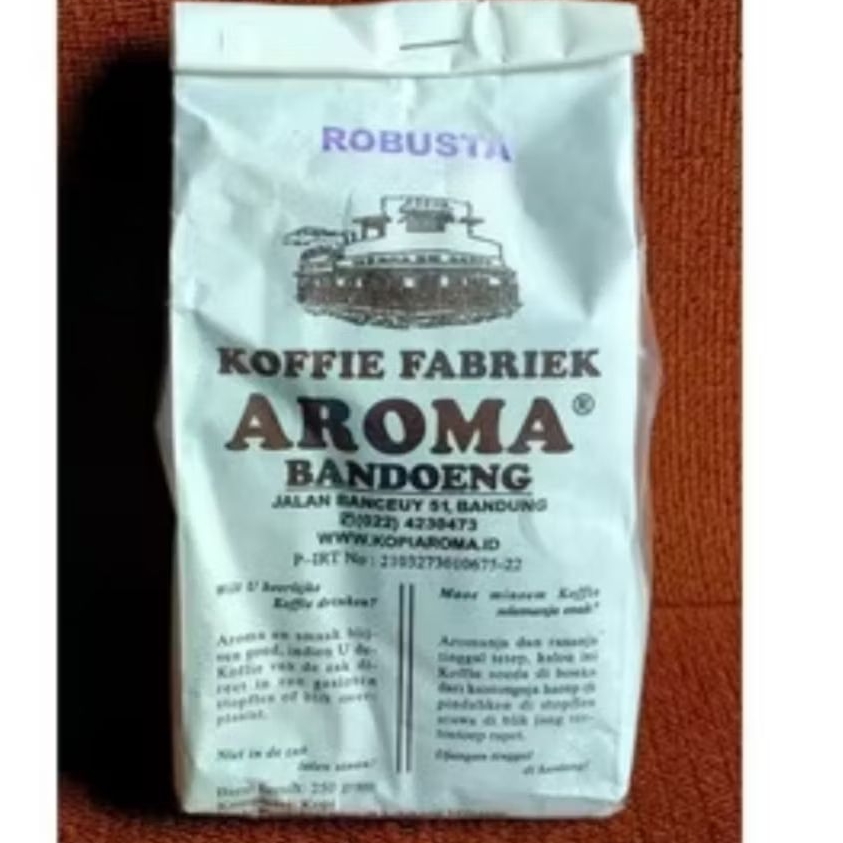 

KOPI AROMA BANDUNG ROBUSTA FRESH ASLI 250GR [MINIMAL ORDER 2 BUNGKUS]