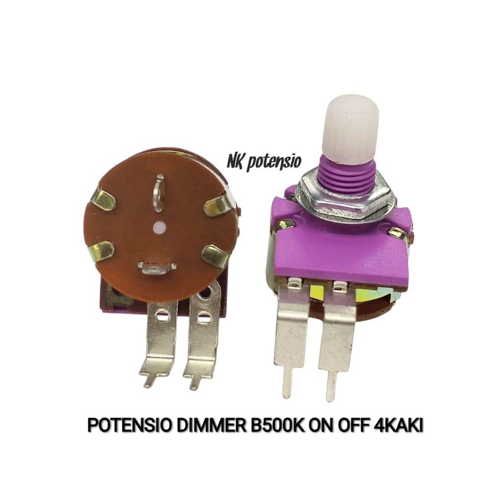 POTENSIO DIMMER B500K ON OFF 4KAKI DIMER