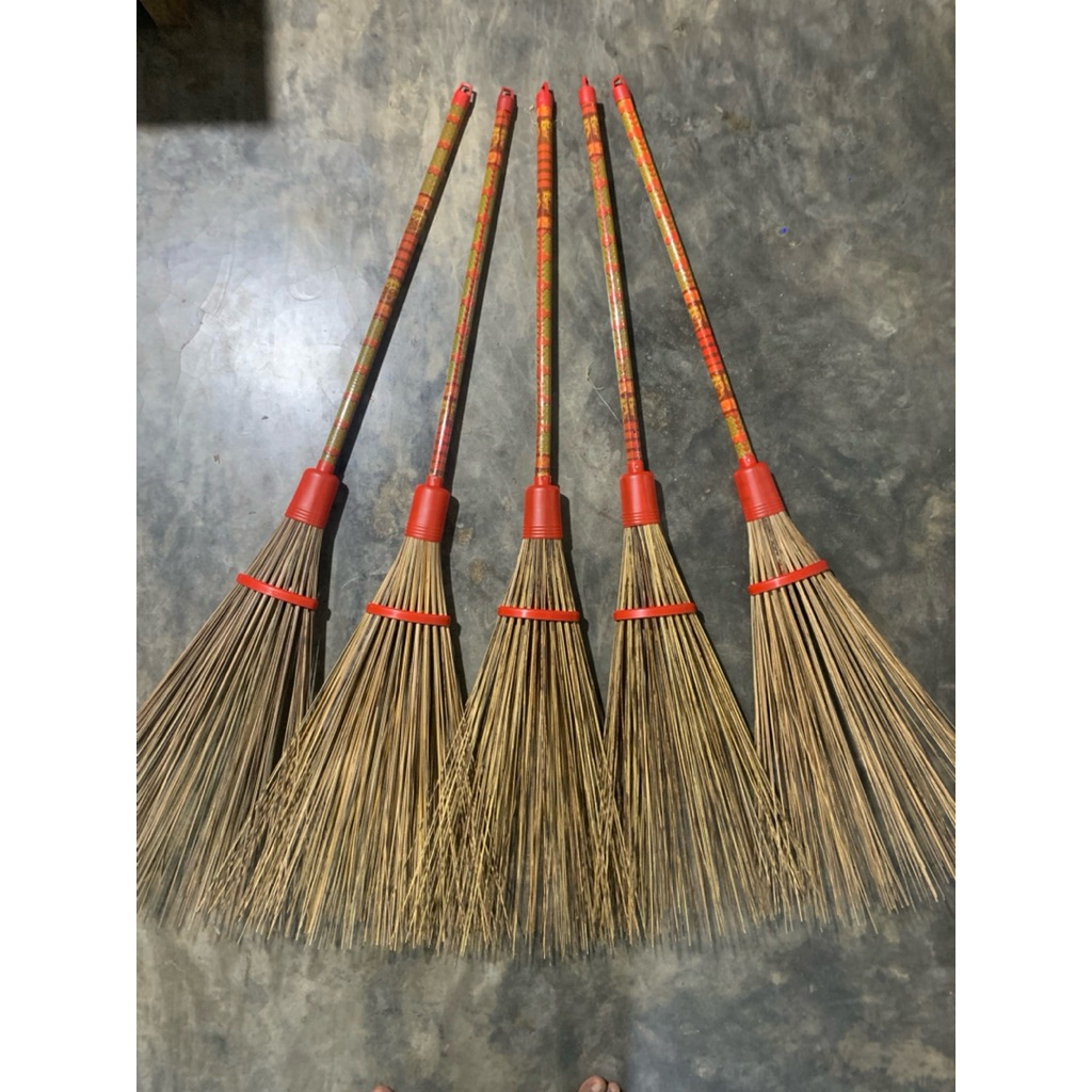 sapu lidi taman lidi putih alami gagang lakop/sapu lidi gagang /sapu taman lakop murah berkualitas