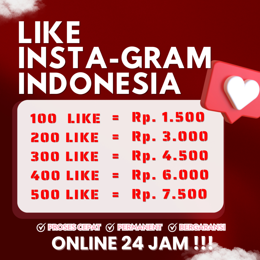 LIKE INSTAGRAM REAL INDONESIA PERMANEN GARANSI  - Online 24 Jam