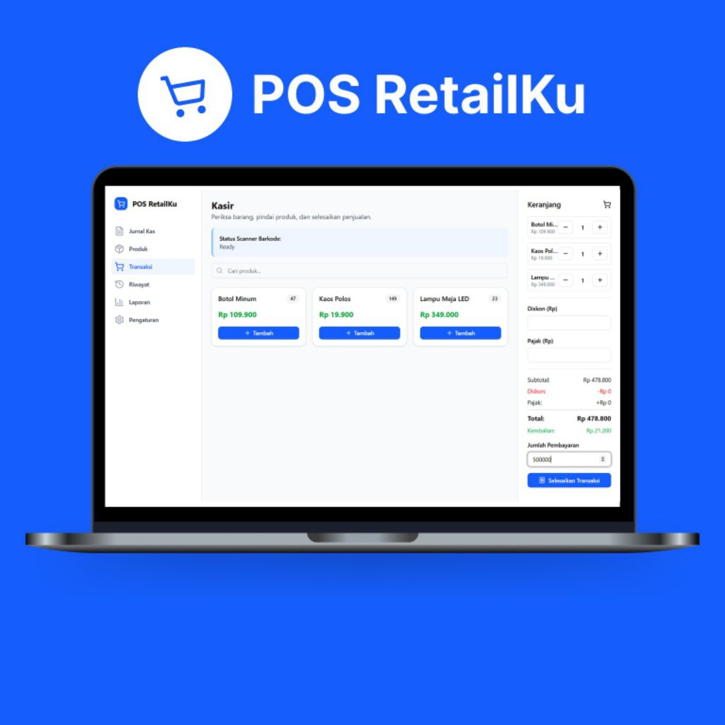 Produk digital Software Penjualan POS RetailKu for Windows