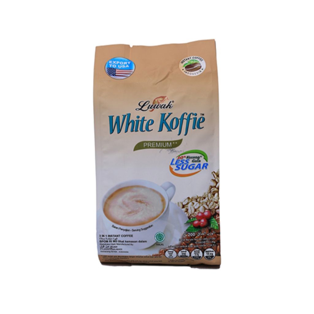 

Luwak white coffee Less sugar 10x20gr