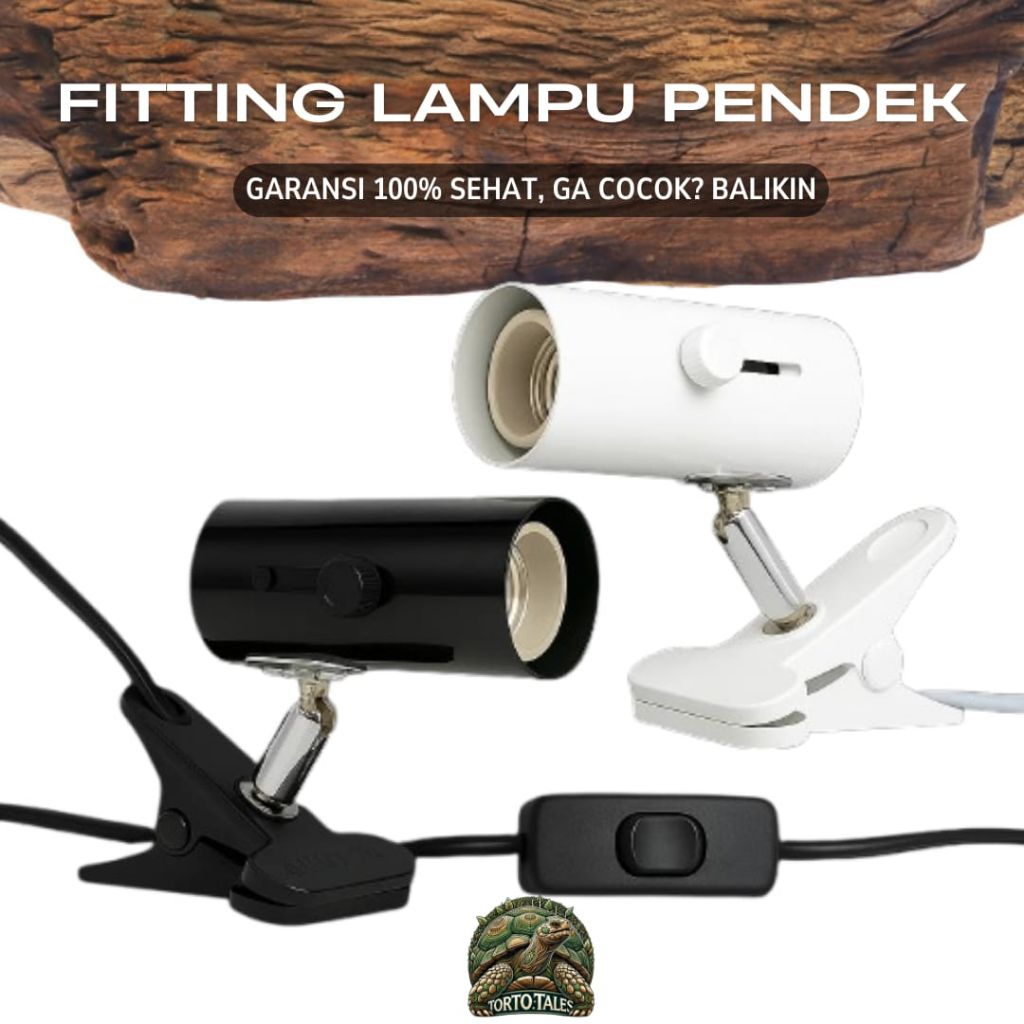 FITTING LAMPU NOMOY KERAMIK PENDEK JEPIT KUAT TAHAN PANAS