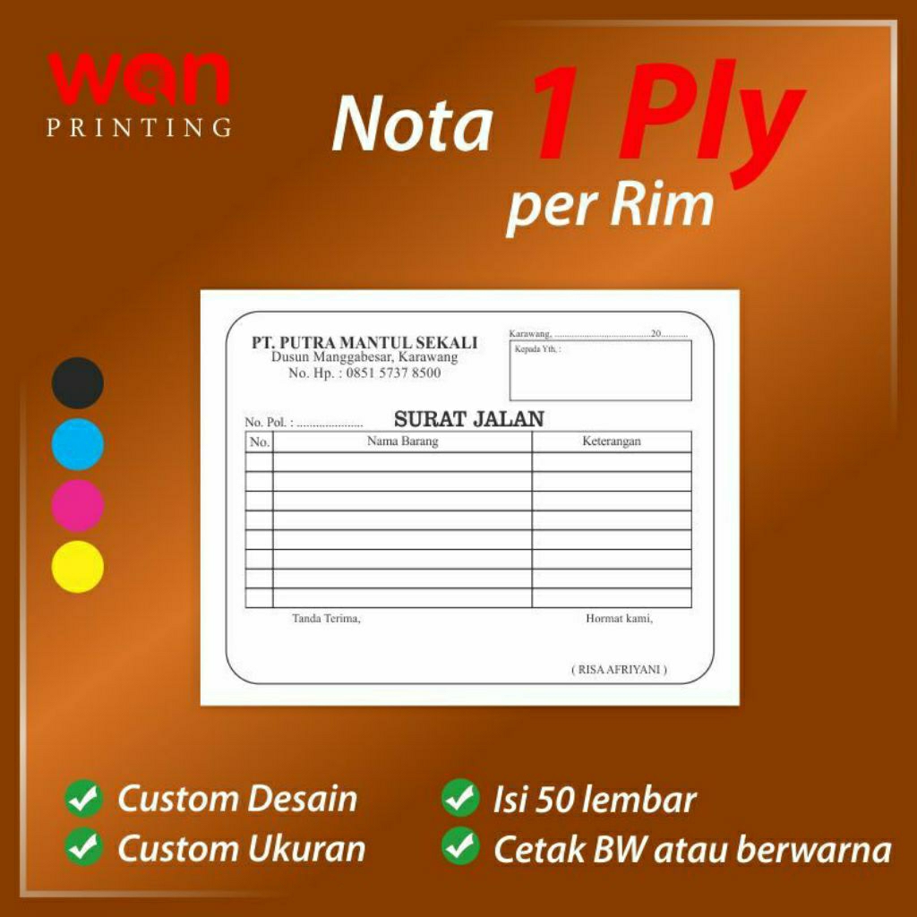 

NOTA CUSTOM 1 PLY