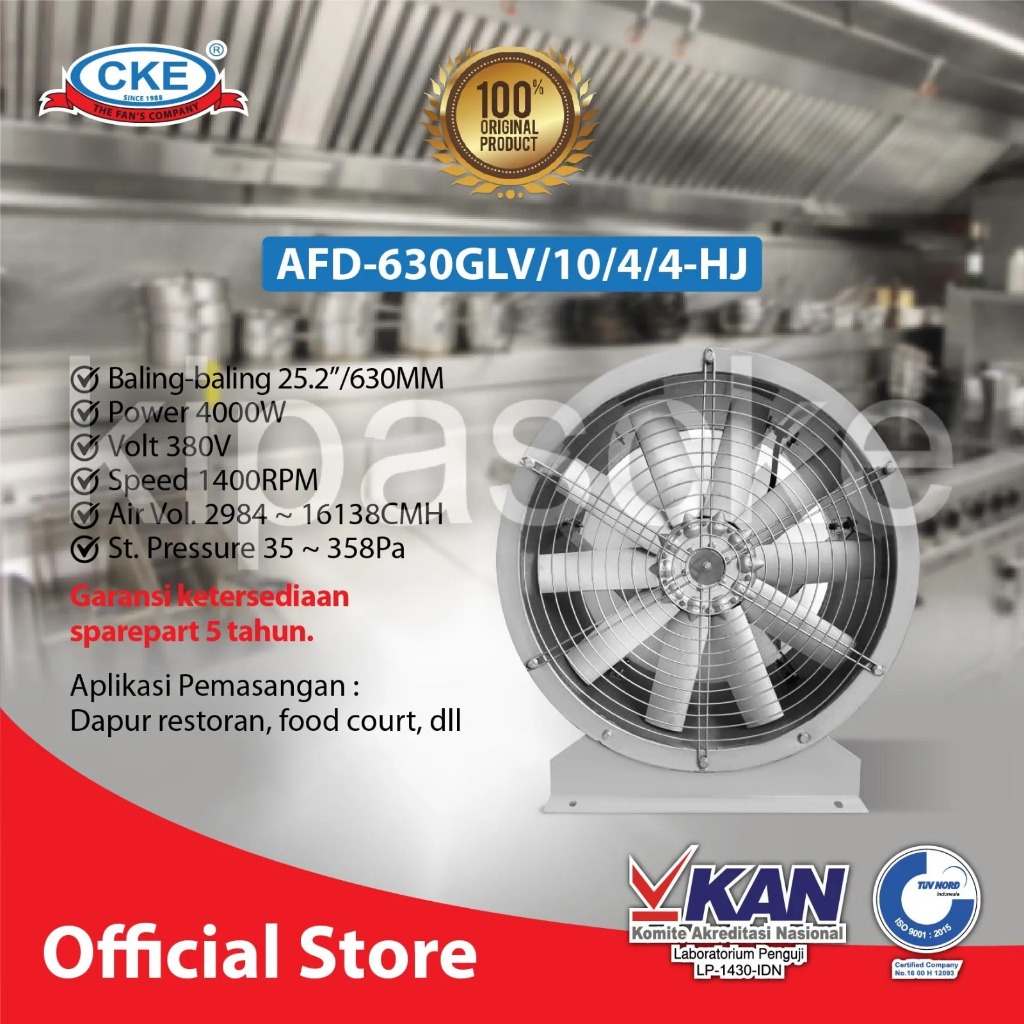 Axial Fan CKE 25.2 Inch 380V AFD-630GLV/10/4/4-HJ Blower